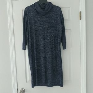 Gap blue knit cowl neck dress